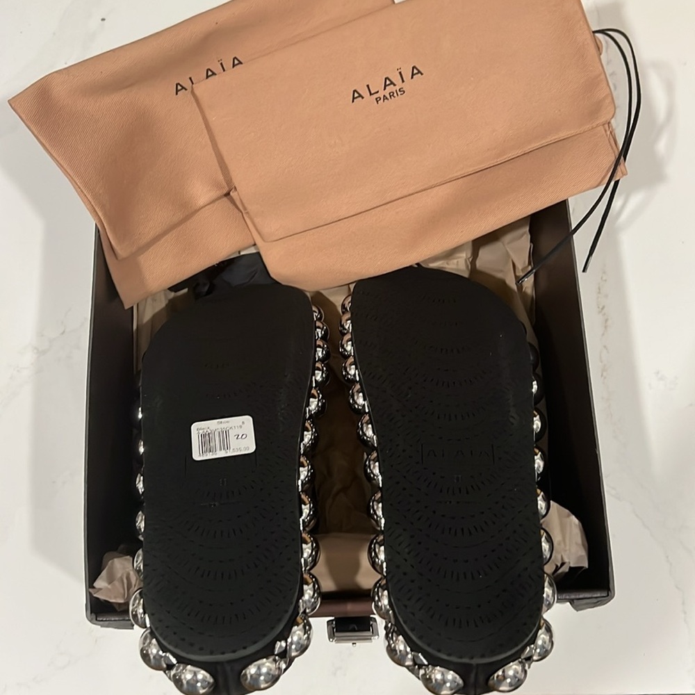 BNIB Alaia NOIR Bombe Mules Size 8 US 38 EU SOLD OUT !! - Picture 11 of 15